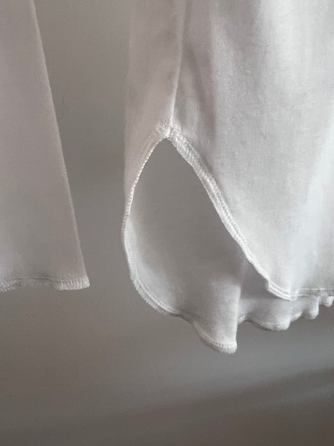 Organic Cotton Reverse Seam Tee, White