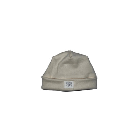 Natural organic cotton baby beanie