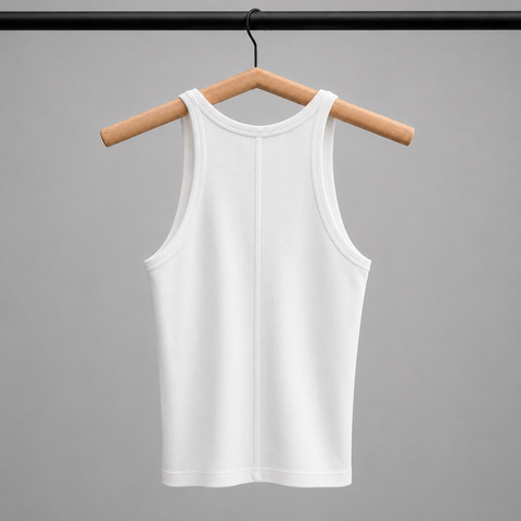 Organic Cotton Tank, White