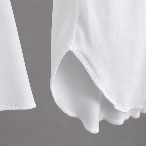 Organic Cotton Reverse Seam Tee, White