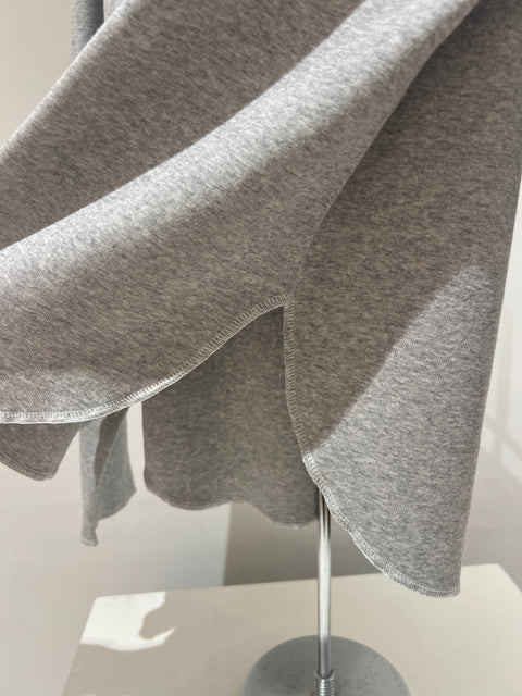 Organic Cotton Reverse Seam Tee, Grey Marle