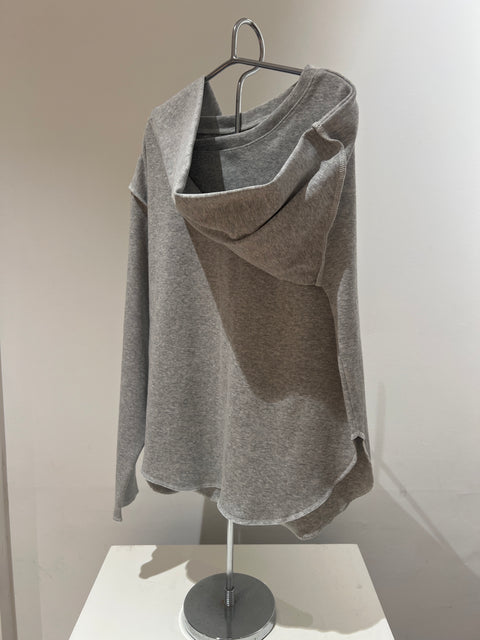 Organic Cotton Reverse Seam Tee, Grey Marle