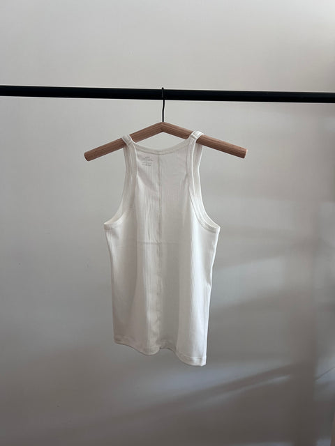 Organic Cotton Tank, White