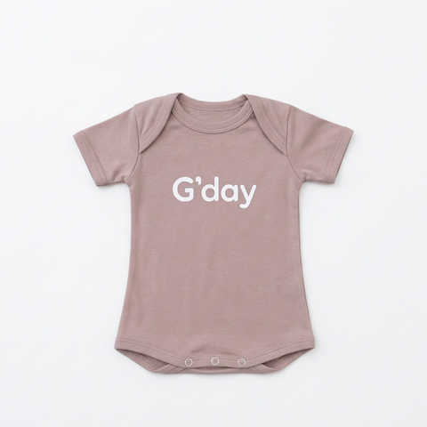 G'day Hooroo Baby Bodysuit – Sunset