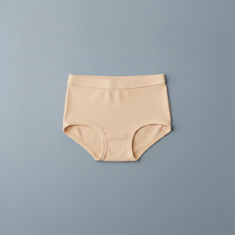 Girls Organic Cotton Full Brief, Natural