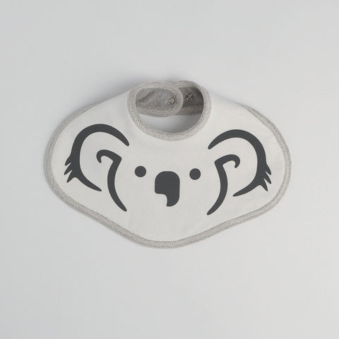 Koala Bib, Natural and Navy