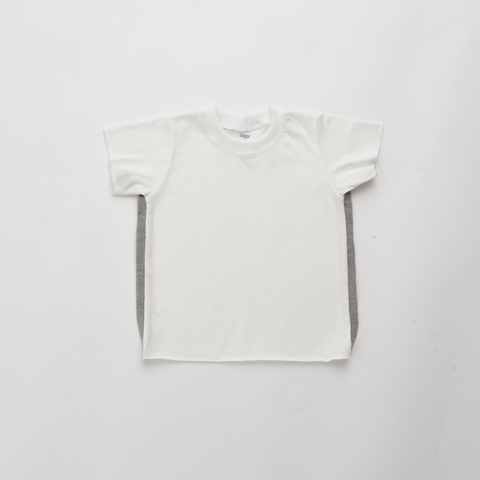 Pinstripe Pant and Tee Set Grey