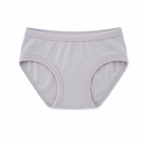 Girls Brief with Picot Trim, Seasonal Hues