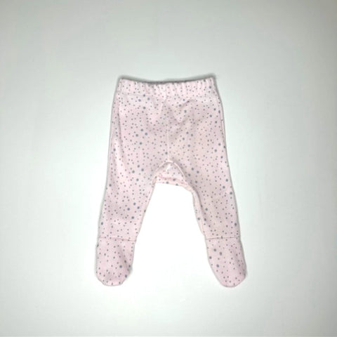 Organic Cotton Baby Footed Pant, Pink Outback Star Print