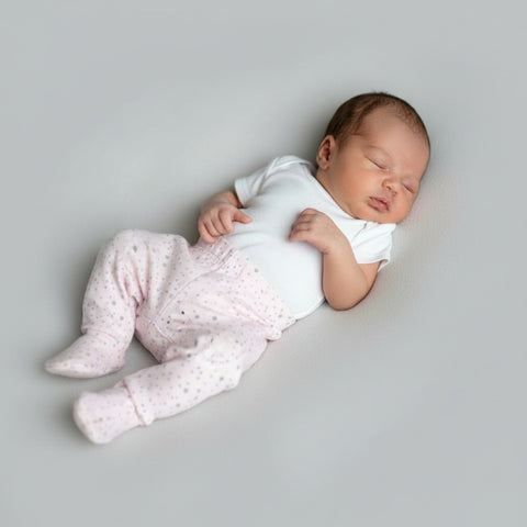organic cotton baby tights pink
