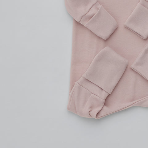 Organic Cotton Side Zip Sleepsuit, Pink