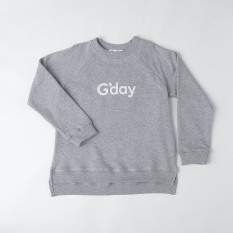 G'day Hooroo Sweat Top in Black, White and Navy