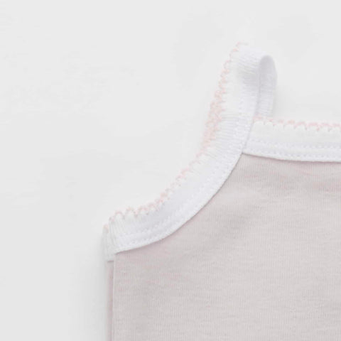 Picot Trim Bodysuit, Blush