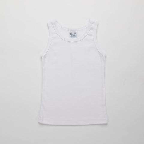 Organic Cotton Singlet, White