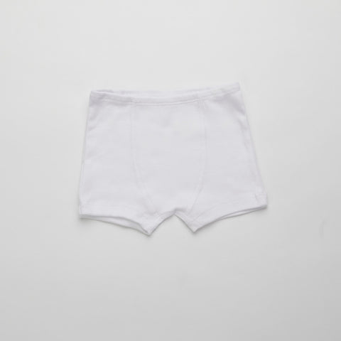 Boys Fitted Boxer Set, White