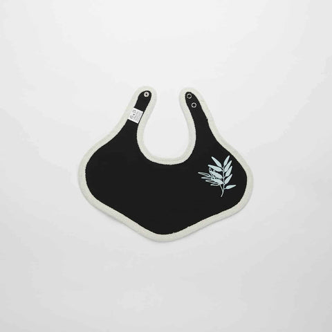Koala Bib, Grey Marle and Black