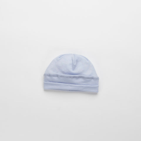 Merino Wool Beanie, Pale Blue