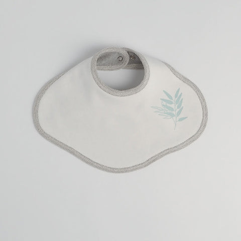 Koala Bib, Grey Marle and Natural