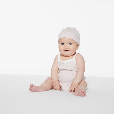 Picot Trim Bodysuit, Blush