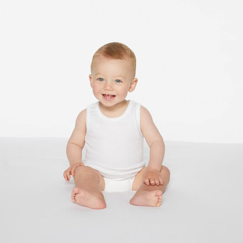 Organic Cotton Singlet, White