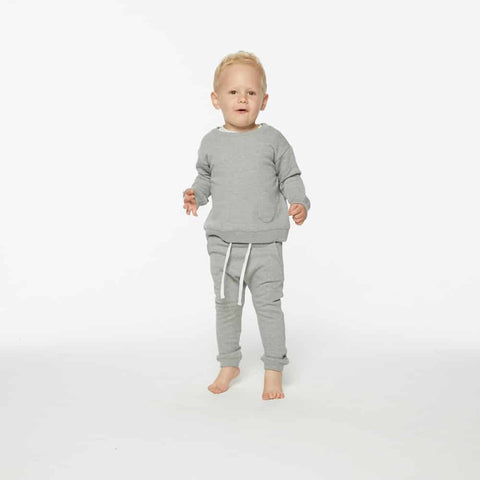 Sweat Top, Grey Marle