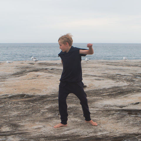 Organic Flap Pocket Sweatpant, Black