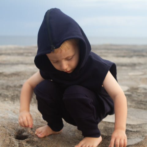 Organic Flap Pocket Sweatpant, Navy