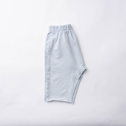 French Terry Long Short, Washed Indigo