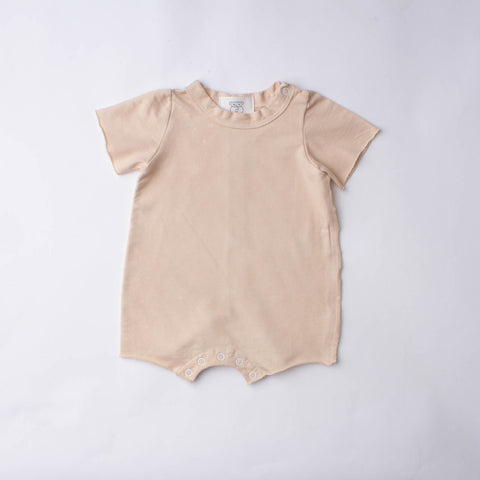 Organic Cotton Lapped Seam Romper