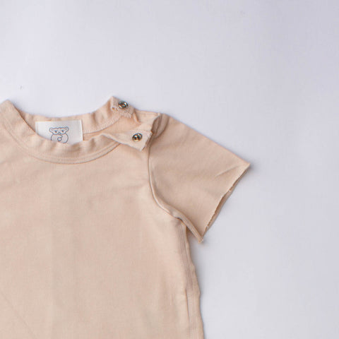 Organic Cotton Lapped Seam Romper