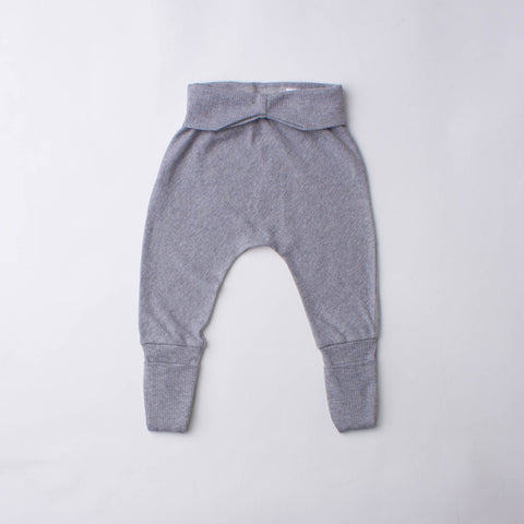 Organic Cotton Ribbed Baby Set, Grey Marle