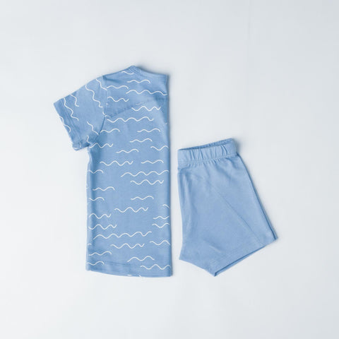 Wave Print Short PJs