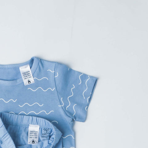 Wave Print Short PJs