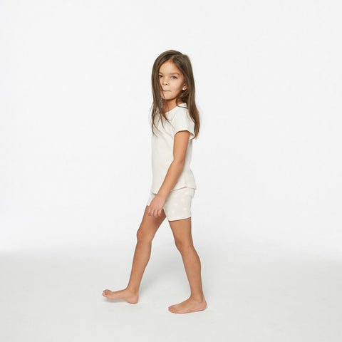Wattle Leaf PJs, Half Print, Coral
