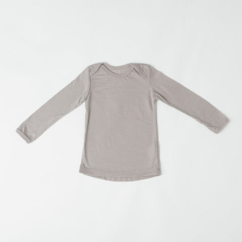 Merino Wool Baby Tee, Stone