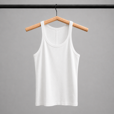 Organic Cotton Tank, White