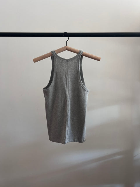 Organic Cotton Tank, Grey Marle