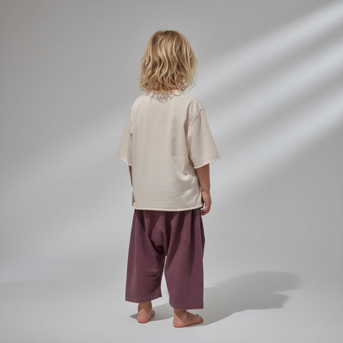 Organic cotton barrel pants