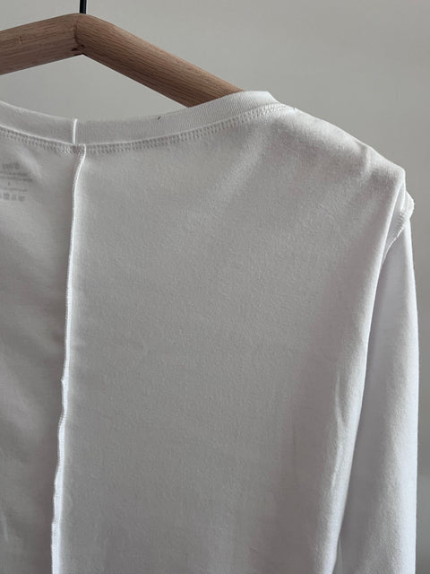 Organic Cotton Reverse Seam Tee, White