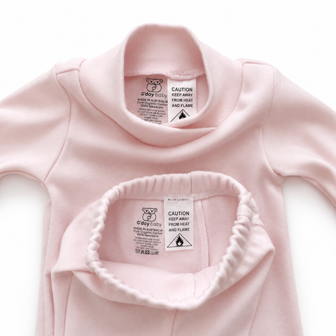 Organic Cotton Baby Yoga Set, Pink Star