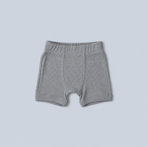 Unisex Ribbed Boxer, Grey Marle
