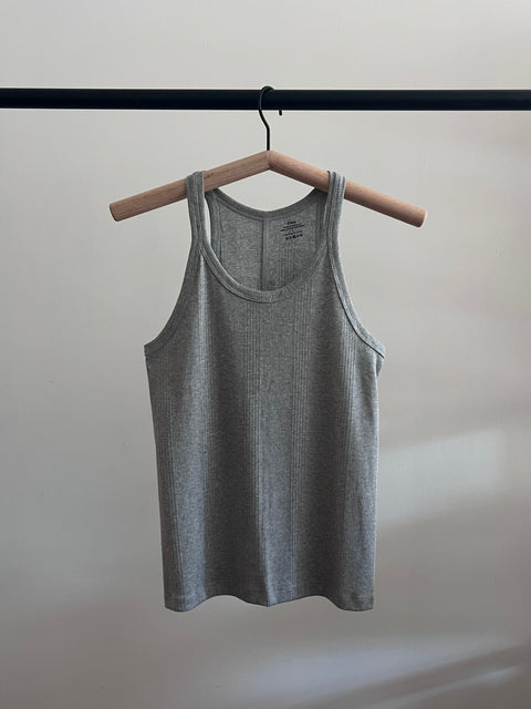 Organic Cotton Tank, Grey Marle