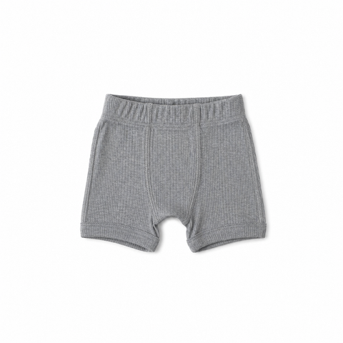Unisex Ribbed Boxer, Grey Marle