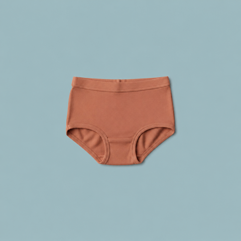 Girls Organic Cotton Full Brief, Sunset