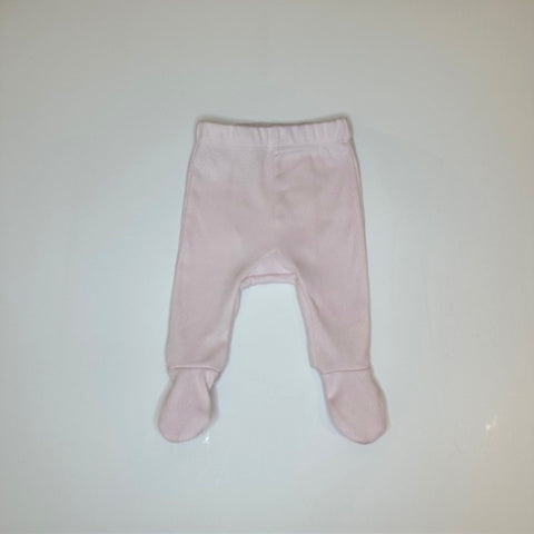 Organic Cotton Baby Footed Pant, Pink