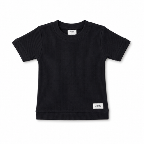 Ribbed Banded Crew