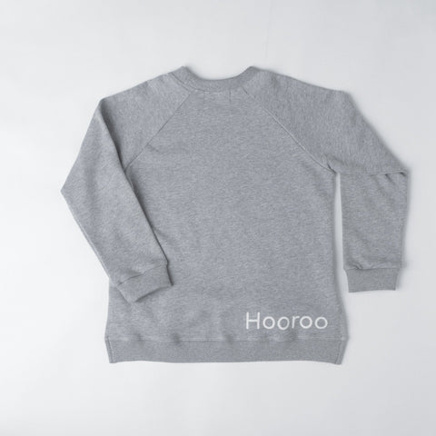 G'day Hooroo Sweat Top, Grey Marle