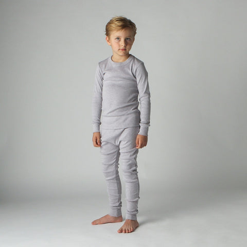 G'day Luxe Long Pyjama in grey marle