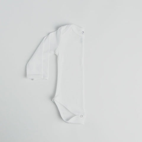 Long Envelope Bodysuit White